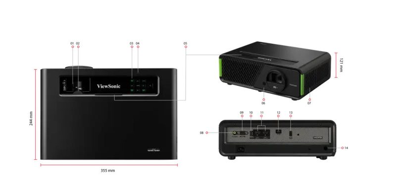 Tính năng đặc biệt của máy chiếu ViewSonic X1-4K